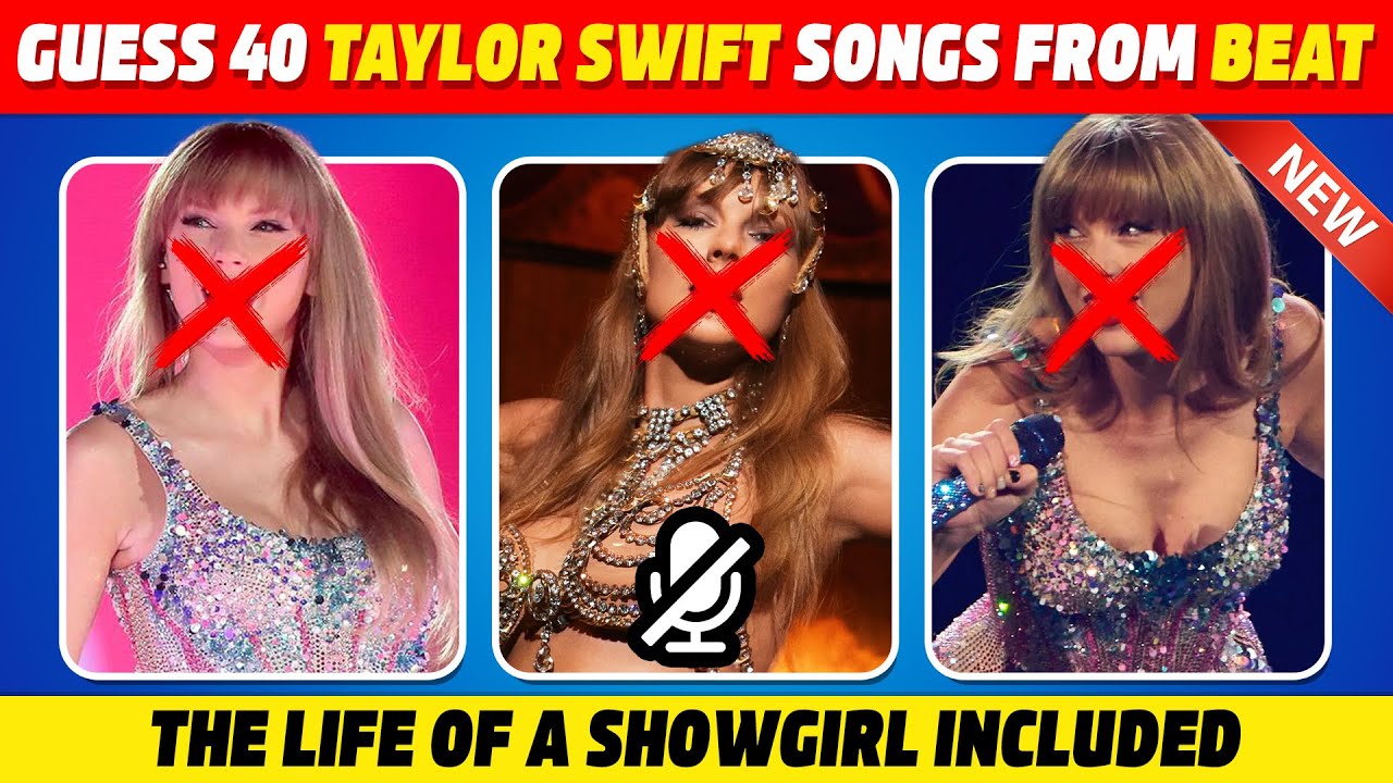 Guess 40 Taylor Swift songs from the beat | Guess the song quiz | Swifties test |  Songs Quiz 2025