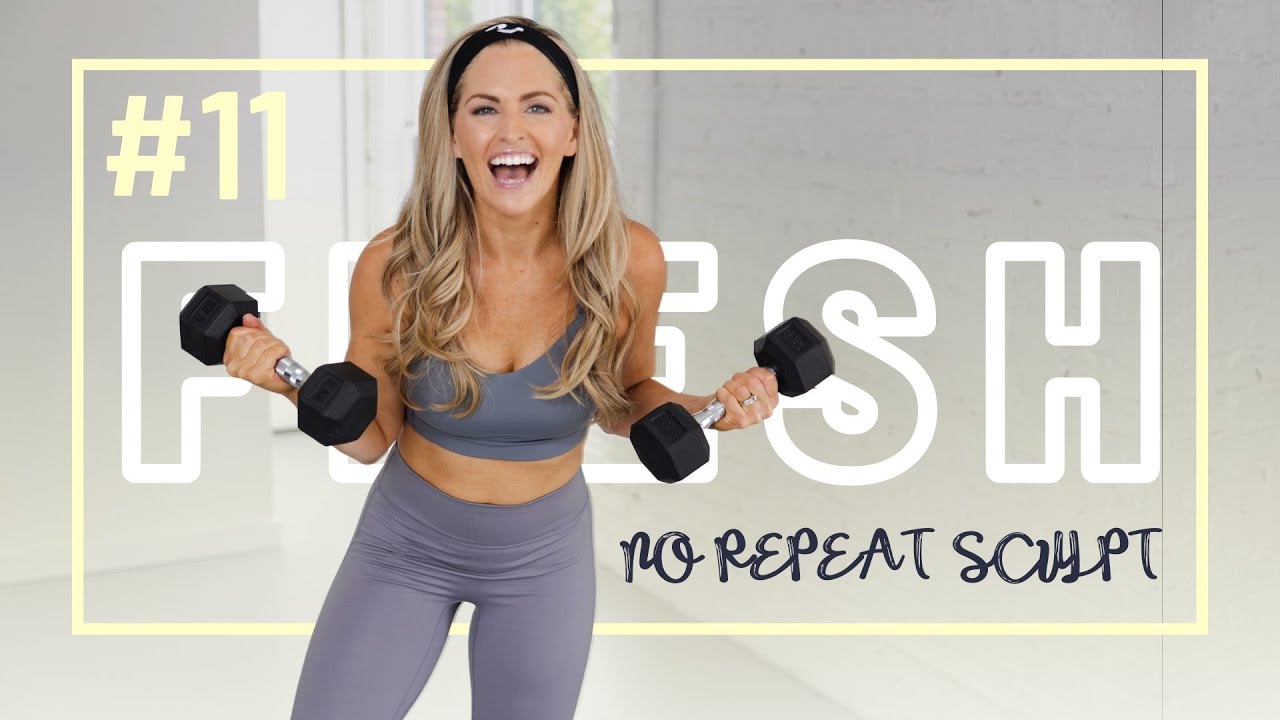 35 Minute No Repeat Total Body Sculpt Workout II FRESH Day #11