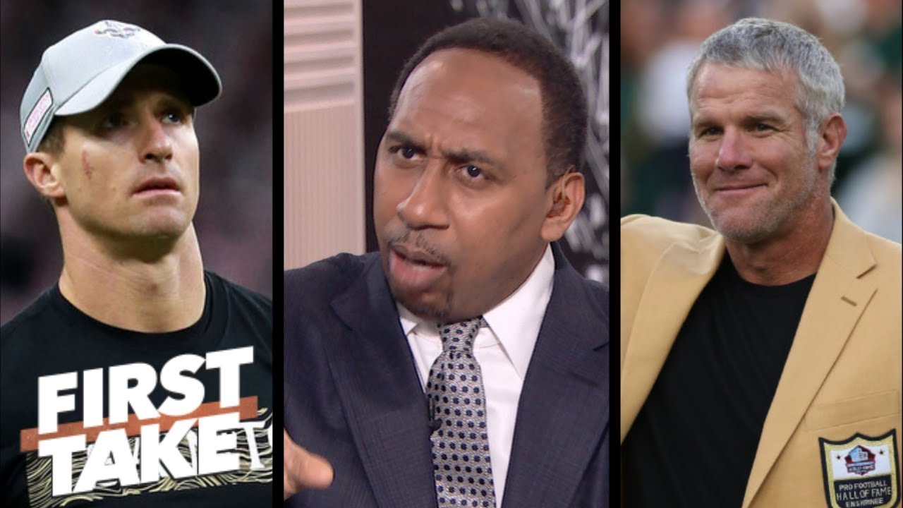 Stephen A. ranks Drew Brees above Brett Favre on all-time greatest QBs list | First Take