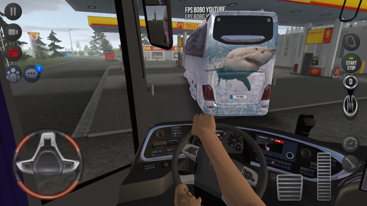 Scary Shark in the Gas Station 🦈 Bus Simulator : Ultimate Multiplayer! Bus Wheels Games Android
