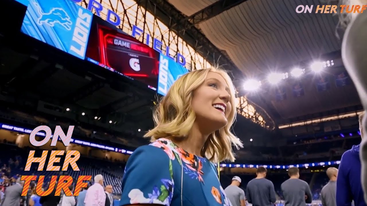 Detroit Lions' Tori Petry plays tackle football to aide career I On Her Turf I NBC Sports