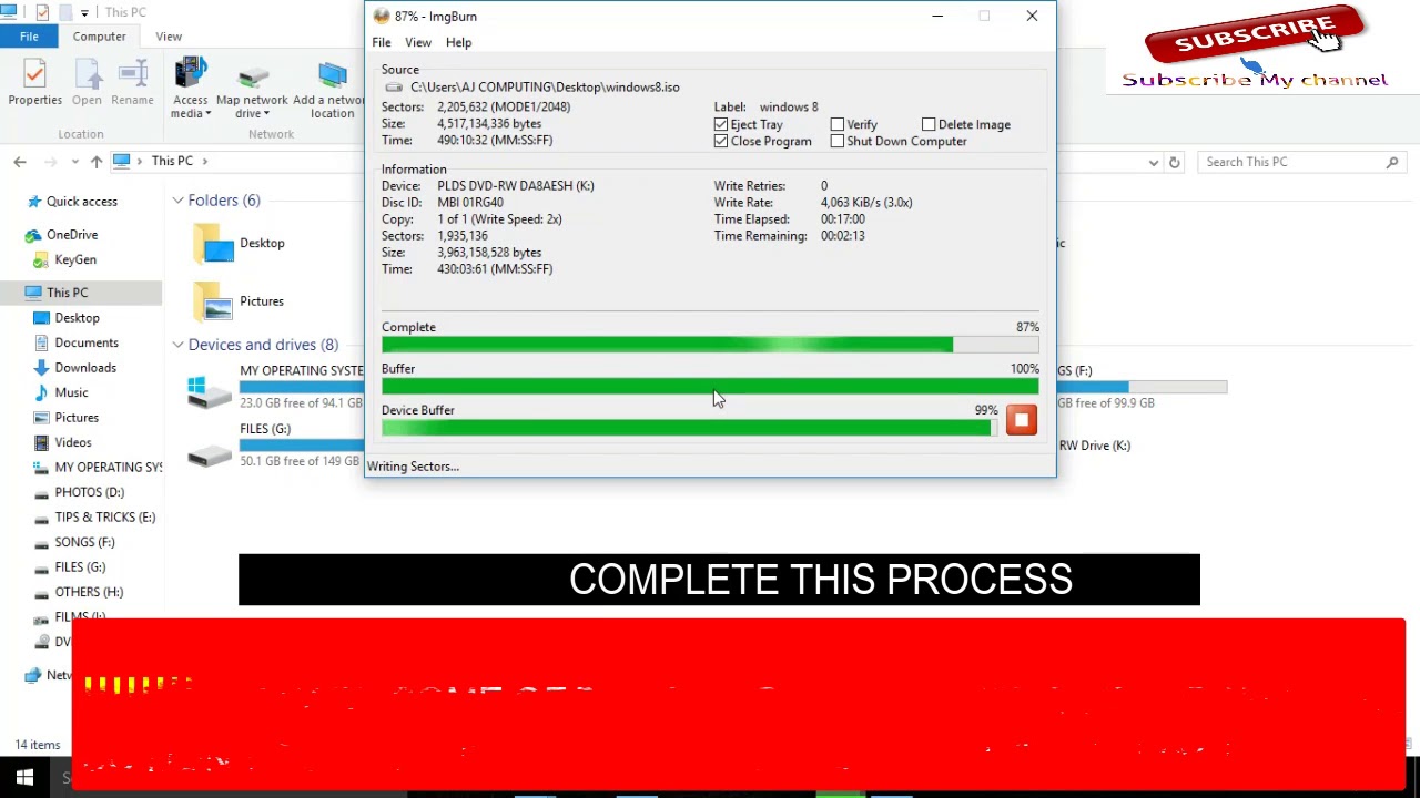 Img burn  MAKING BOOTABLE DISK OF WINDOWS in seconds... (any versions)