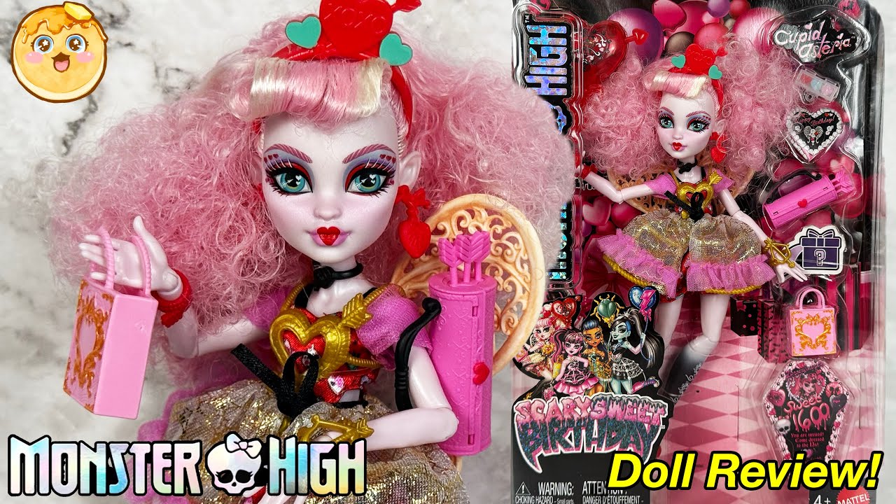 Scary Sweet Birthday Cupid Asteria Has WILD Box Hair! | Monster High Doll Review