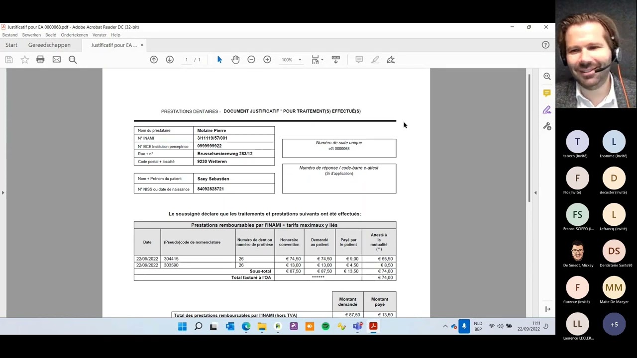 Webinaire tiers payant 22/09/2022