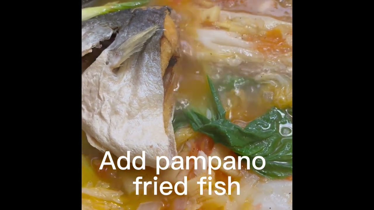 Fried Pampano Fish Soup dish/Pritong Pampano Fish Dish (Lutong Bahay)