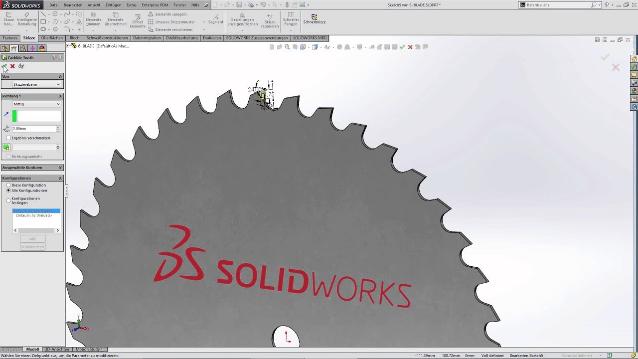 SOLIDWORKS 2015 -  Neue M&ouml;glichkeiten Muster zu &auml;ndern