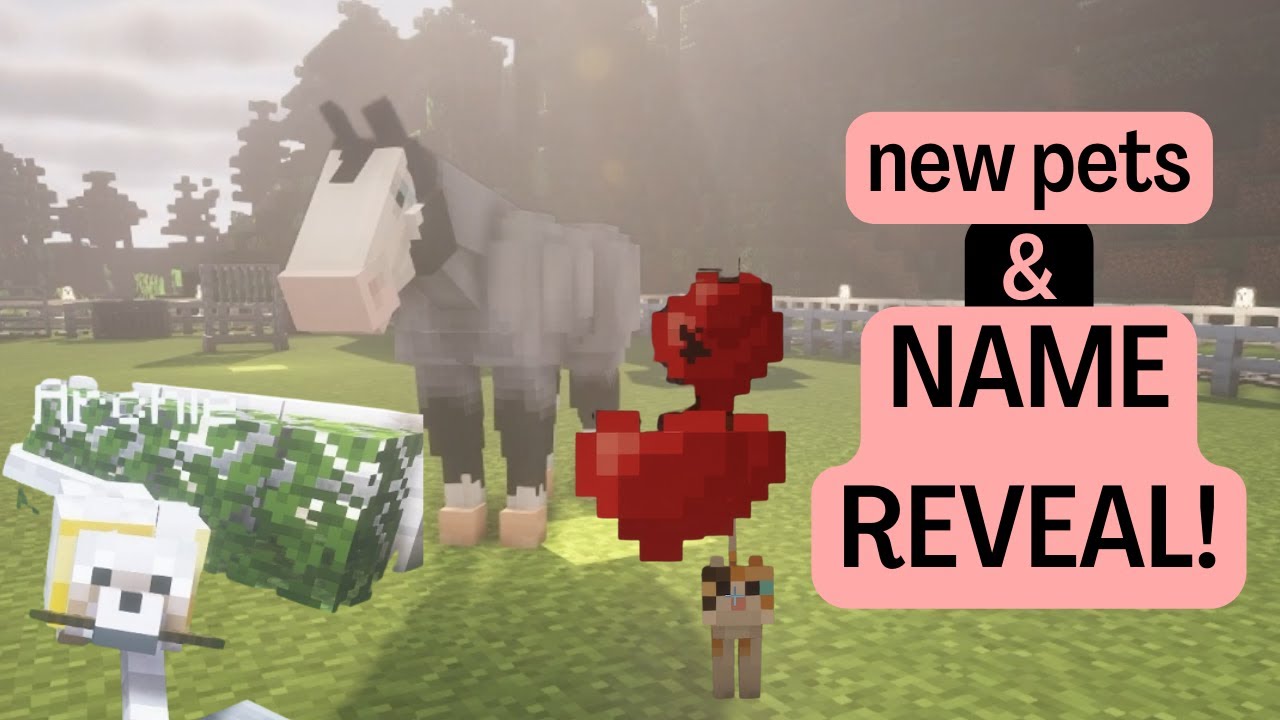 Naming my horse and getting new pets! SWEM Minecraft
