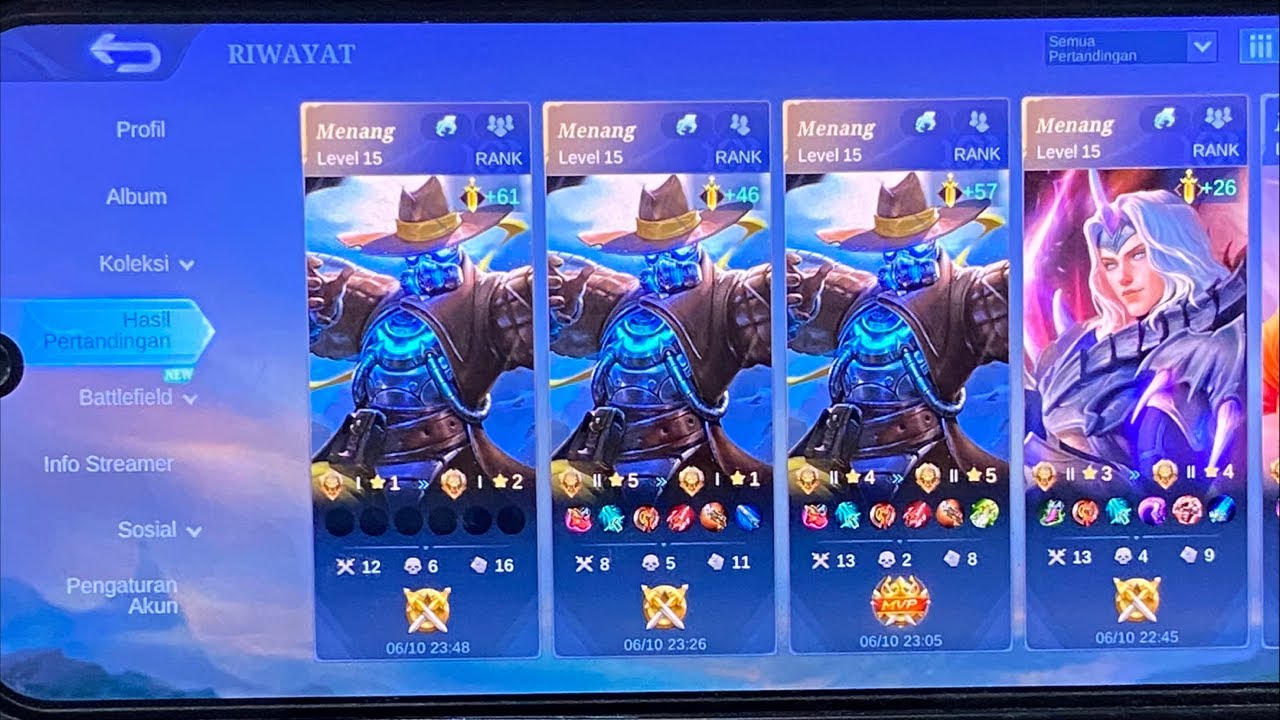 JOIN LIVE MABAR PUSH RANK MOBILE LEGEND TOP GLOBAL LANCELOT HANDCAM