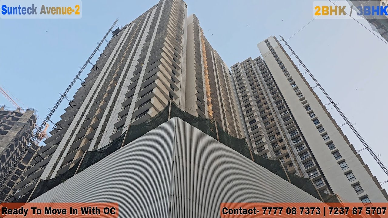 Luxurious 2BHK Resale Flat Available  For Sale At Higher Floor In Sunteck Avenue 2 Goregaon West