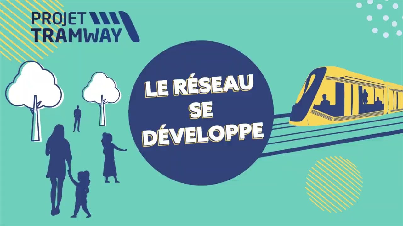 Caen-la-mer : Modélisation 3D du projet du Tramway