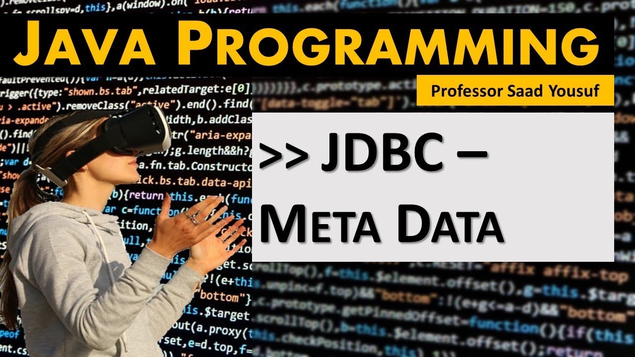 Java Programming - Database MetaData