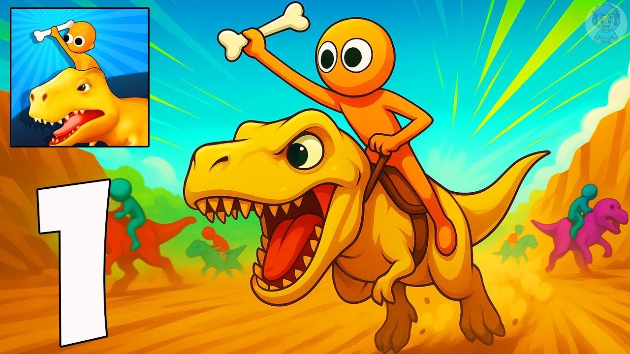 Dino Chaos Crazy Race – Let’s Play – Run, Collect Bones & Battle Dinos (iOS,Android)