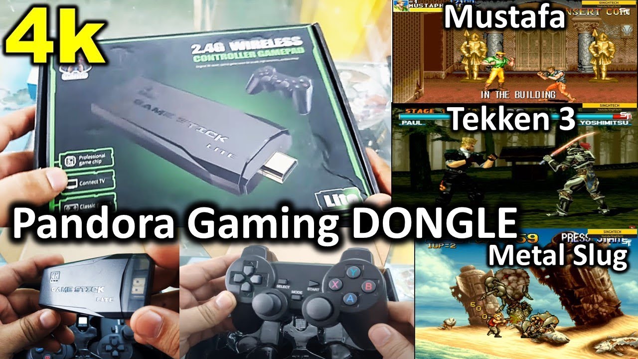 21000+ Games 4k Gamestick supports Playstation Games, Mustafa, Mario world, Pandora Mini