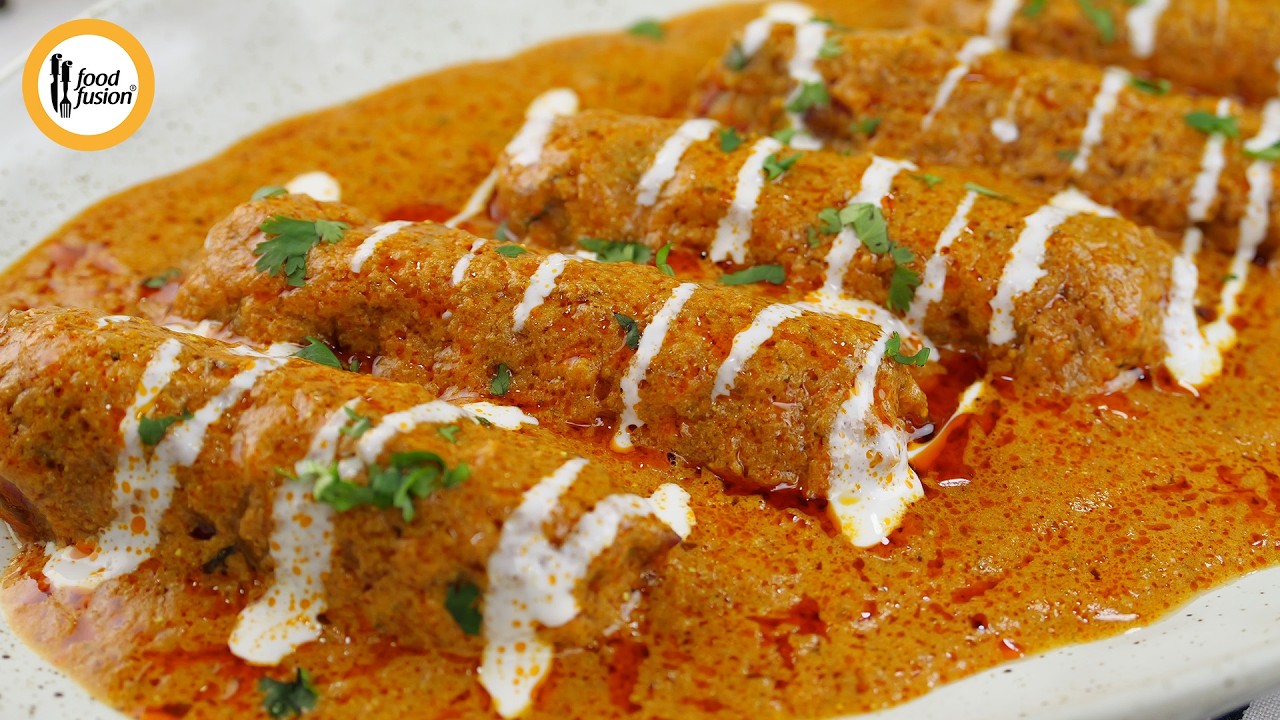 Vegetable Seekh Kabab Gravy Recipe By Food Fusion