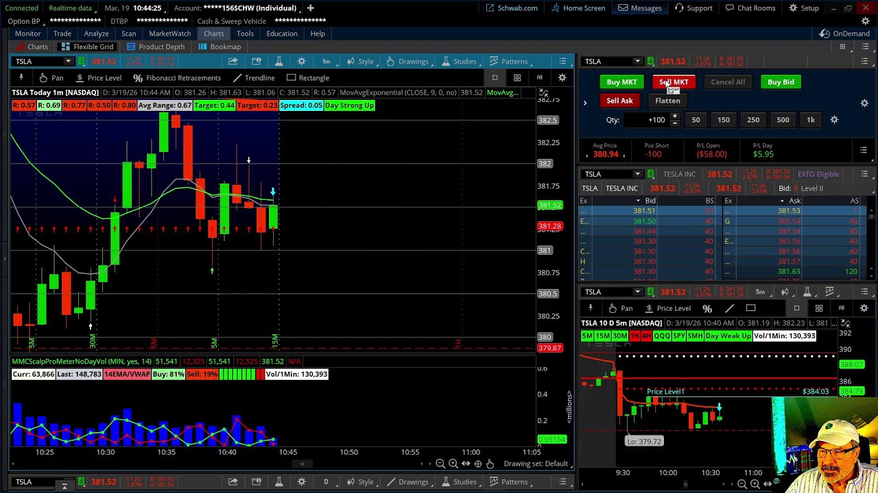 Professors Live Morning: Scalping Large Caps: Strike and Recoil Strategy