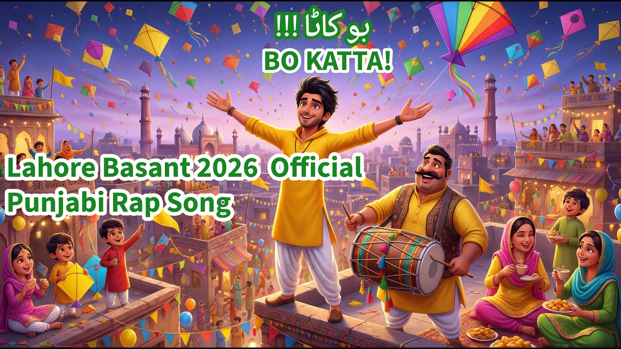 Lahore Basant 2026 Official Punjabi Rap Song | BO KATTA! | !!! بو کاٹا | Sunehre Din