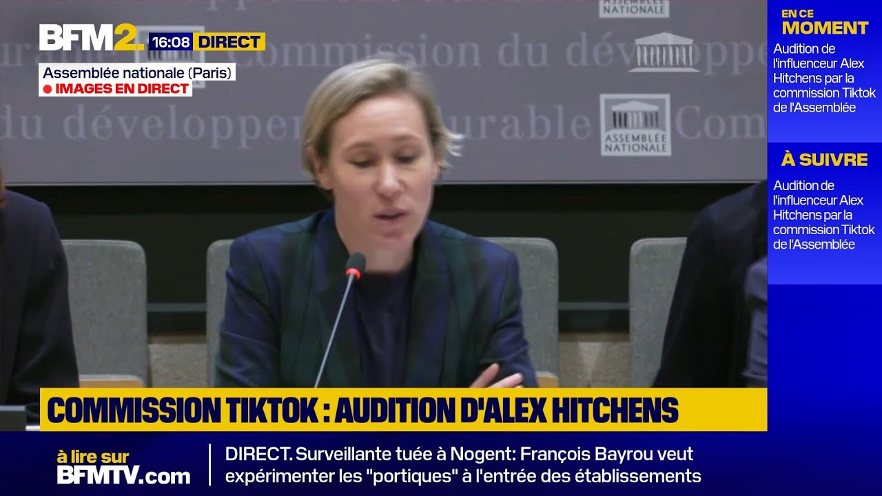 🟡​ Suivez en direct l'audition de l'influenceur Alex Hitchens à l'Assemblée nationale