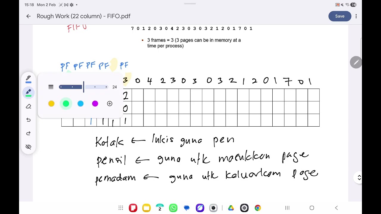 Page Replacement – FIFO | in Bahasa