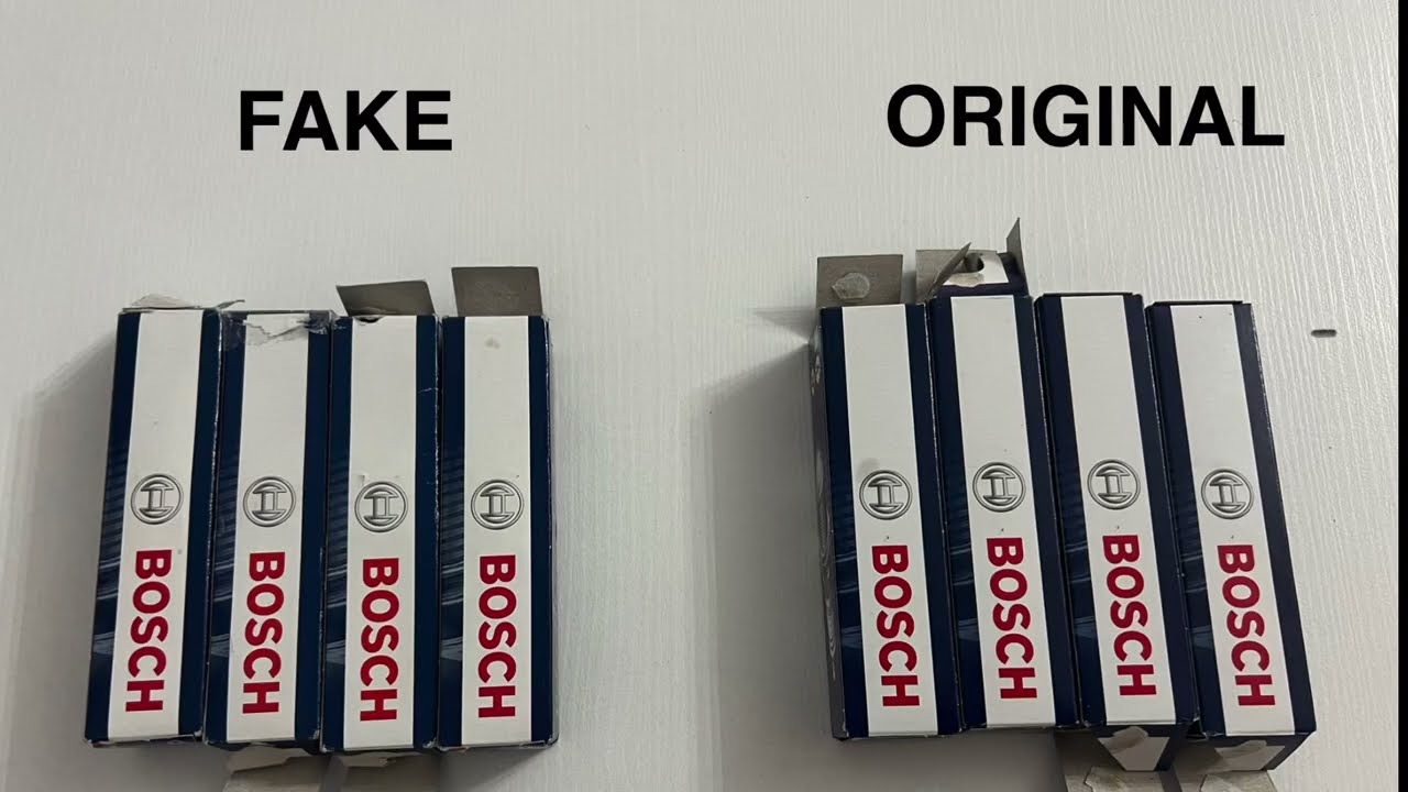 Bosch spark plugs Fake and Original обзор свечи зажигания подделка и оригинал Bosch