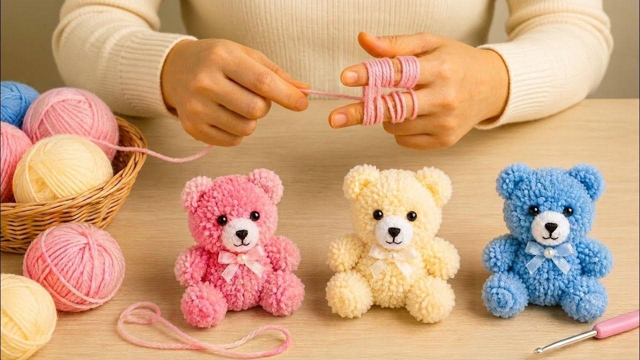 How to Make a Yarn Teddy Bear (Step-by-Step for Beginners)