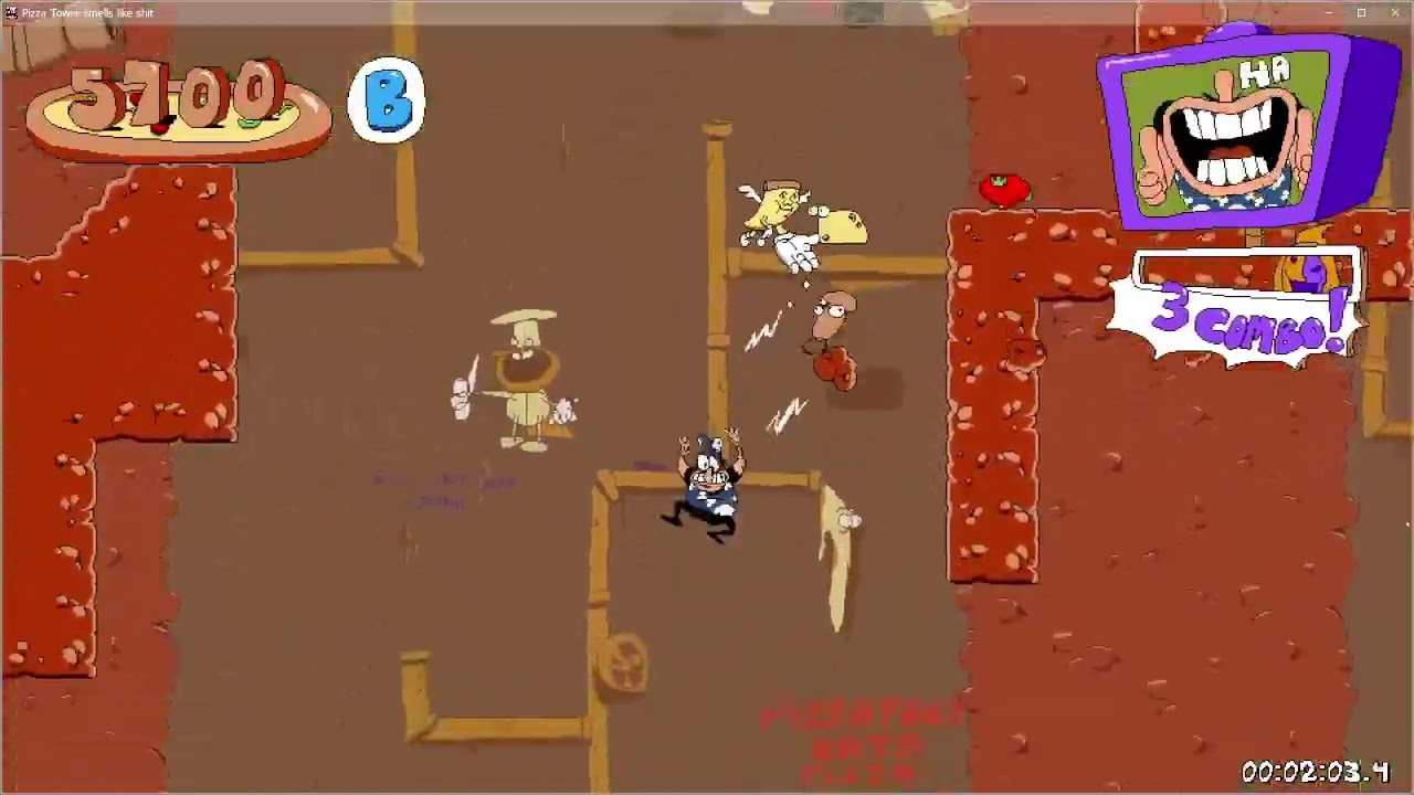 Pizza Tower - Oh Shit! Toppins Speedrun in 4:04.78 [Former WR]
