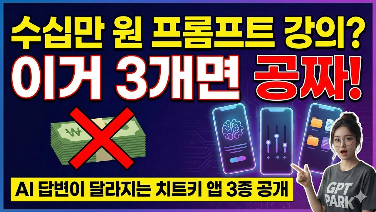 수십만 원짜리 프롬프트 강의? 이제 이 앱 3개로 끝내세요! (메타 프롬프트 설계법)