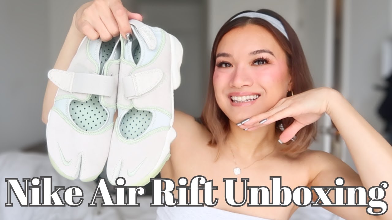 NIKE AIR RIFT UNBOXING & REVIEW | light bone & honeydew 🤍