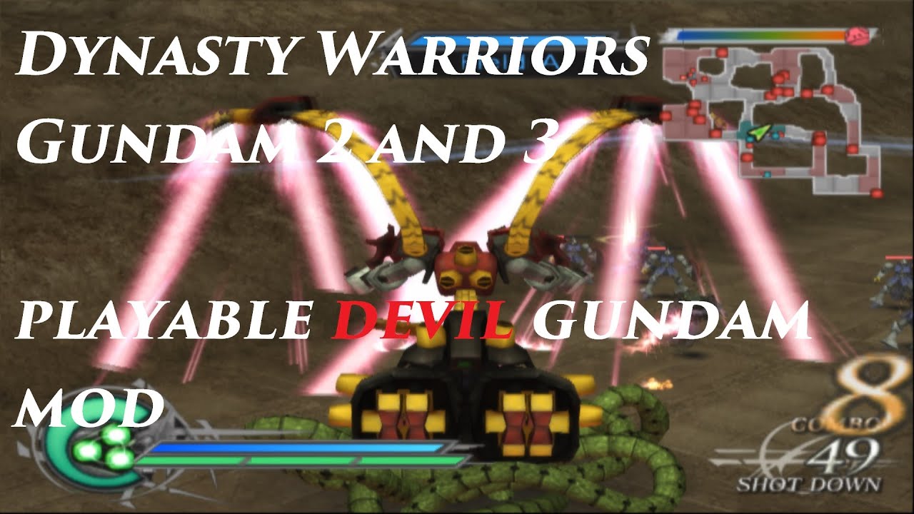 Dynasty Warriors Gundam 2 and 3 Playable Devil Gundam Mod