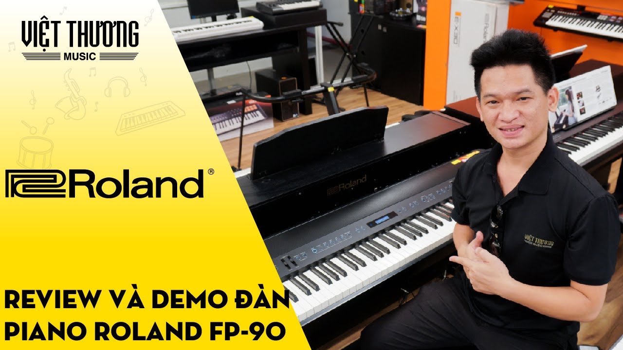 Review và Demo Đàn Piano Điện Roland FP-90