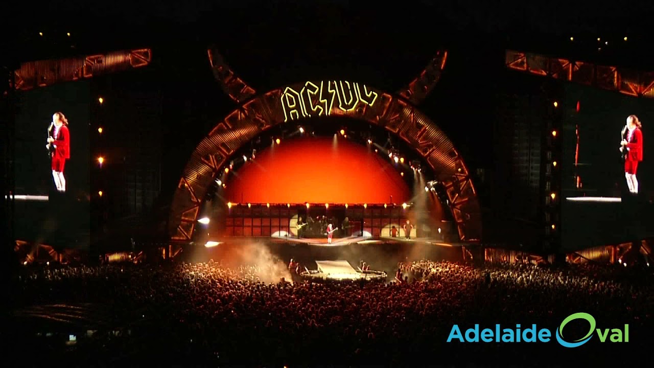 Adelaide Oval AC/DC concert set up and pack down