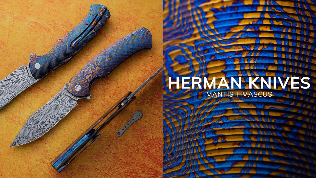 FOLDING KNIFE FOLDER MANTIS 4 TIMASCUS HERMAN