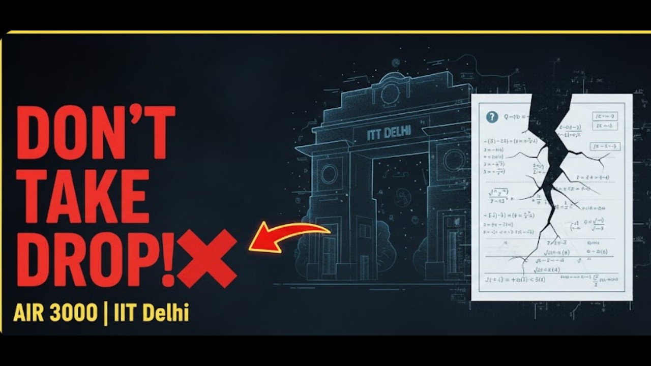 IITIAN Reveals REAL Reason  How JEE Drop Year can put you in trouble.