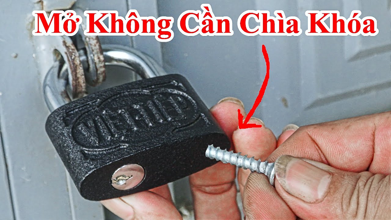 Cách Mở Khóa Không Cần Chìa Khóa Cực Hay / Mẹo Mở Ổ Khóa Khi Chìa Khóa Bị Gãy Dính Trong Ổ Khóa