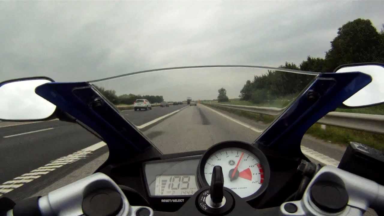 Yamaha YZF-R125 Blue | Top speed | Acceleration | Cruising | 1080p