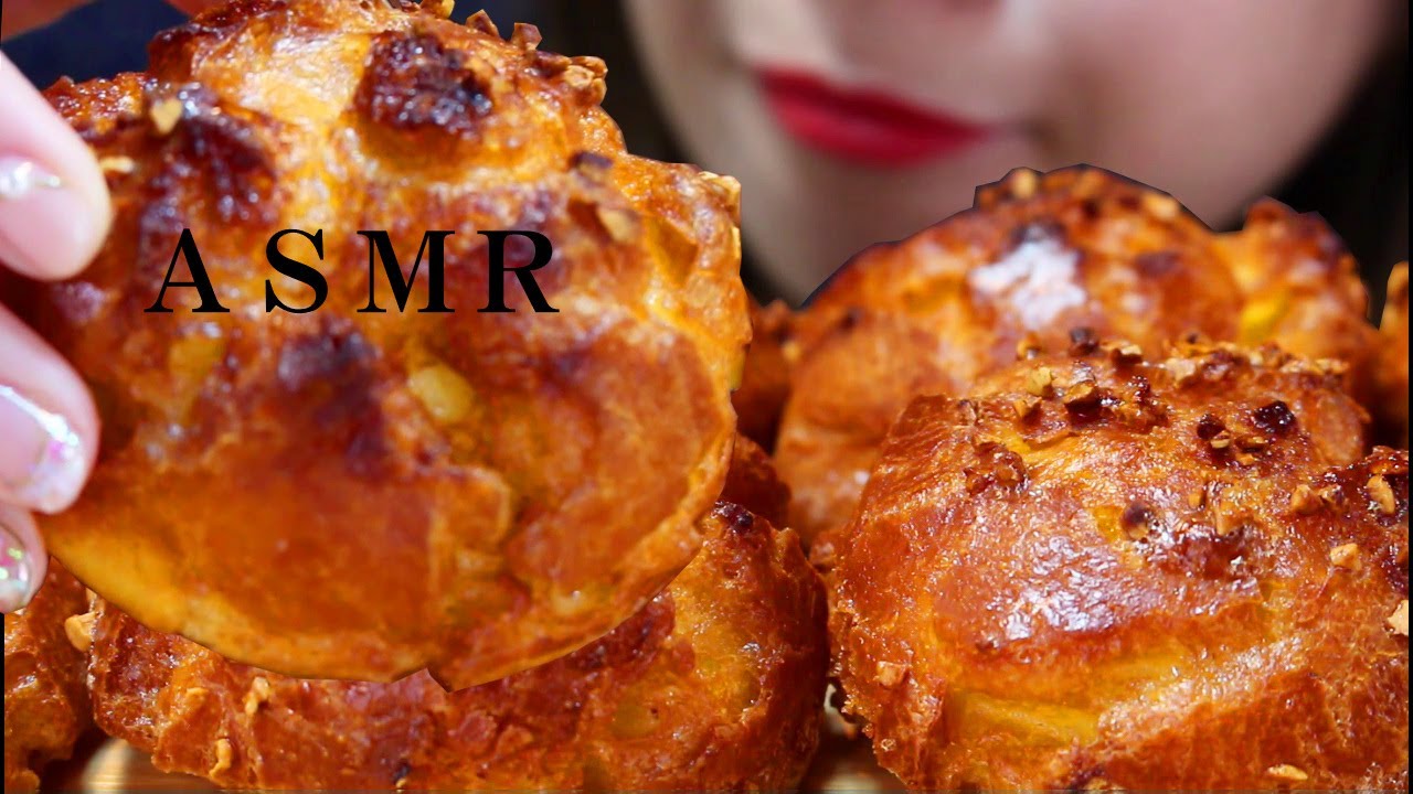【咀嚼音/ASMR】シュークリーム揚げてみる。揚げシュークリーム/プチ大食い/Fried cream puffs/튀김 슈크림/EatingSounds/ Mukbang