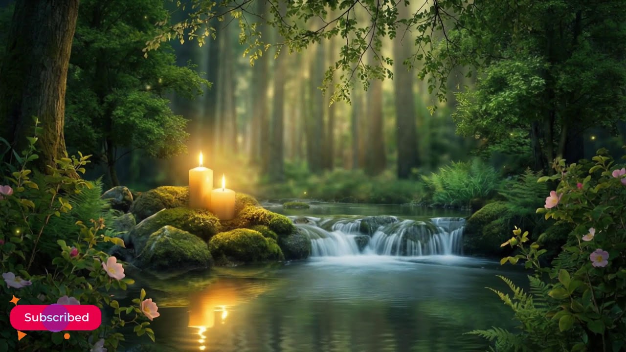 Stop Overthinking Tonight 💐 Relaxing Water Sounds & Gentle Piano for Deep Sleep 4