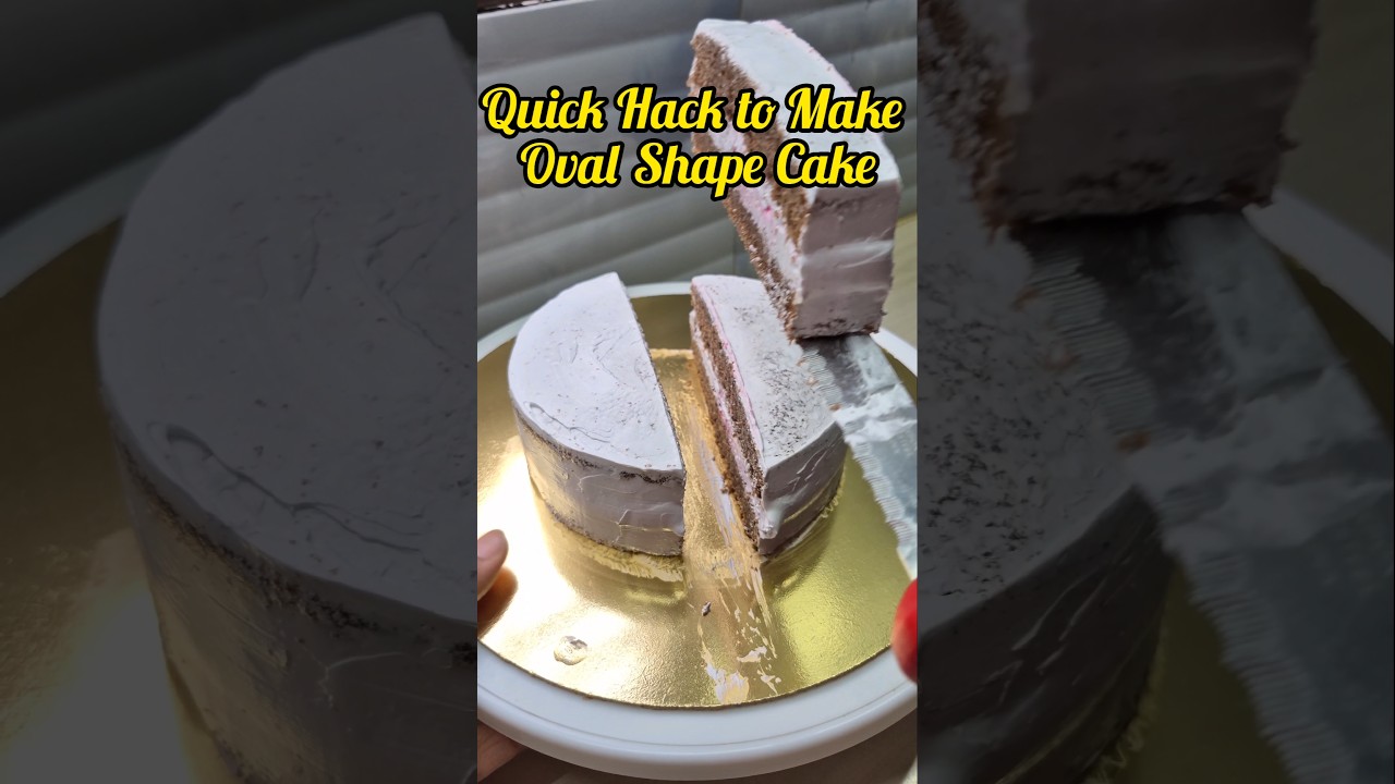 Viral Hack For Bakers💥🔥|Quick Hack To Make Oval Shape Cake🎂 