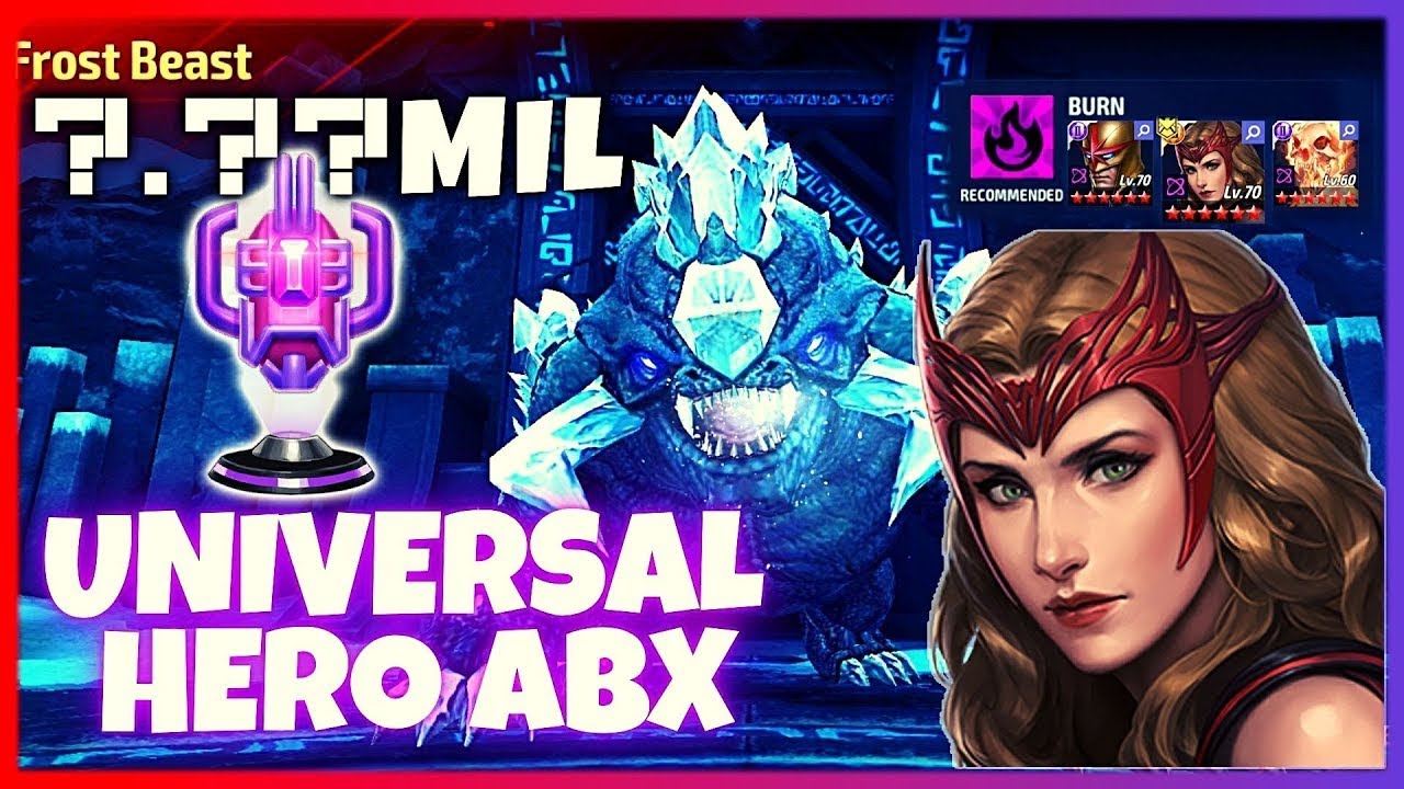 WANDA UNIVERSAL HERO ABX DAY BURN SEASON - ?.?? MIL - SIMPLE SKILL ROTATION - Marvel Future Fight.
