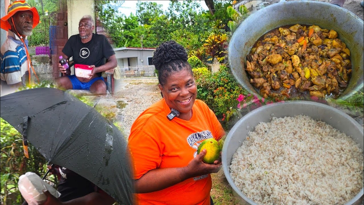 No matter the flood Miss Little always find a way to reach the elderly rain or shine | food a cook 