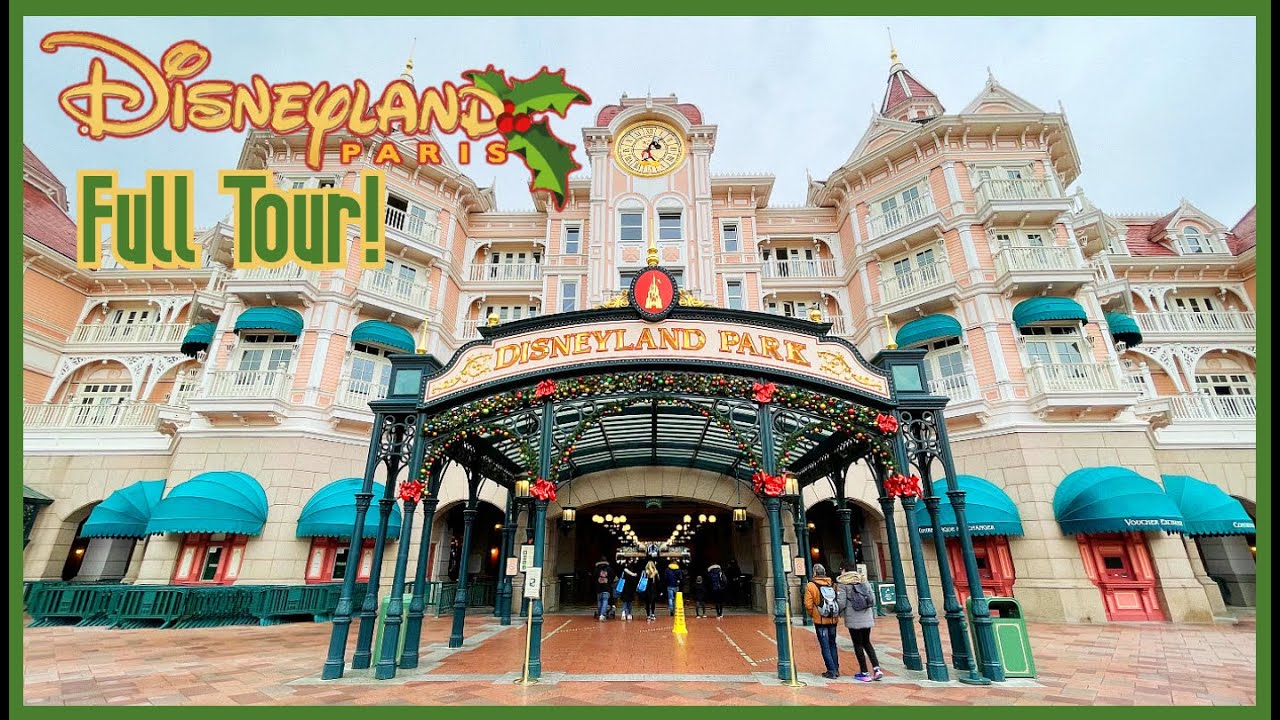 (4K) DISNEYLAND PARIS at Christmas - COMPLETE Walkthrough 2021