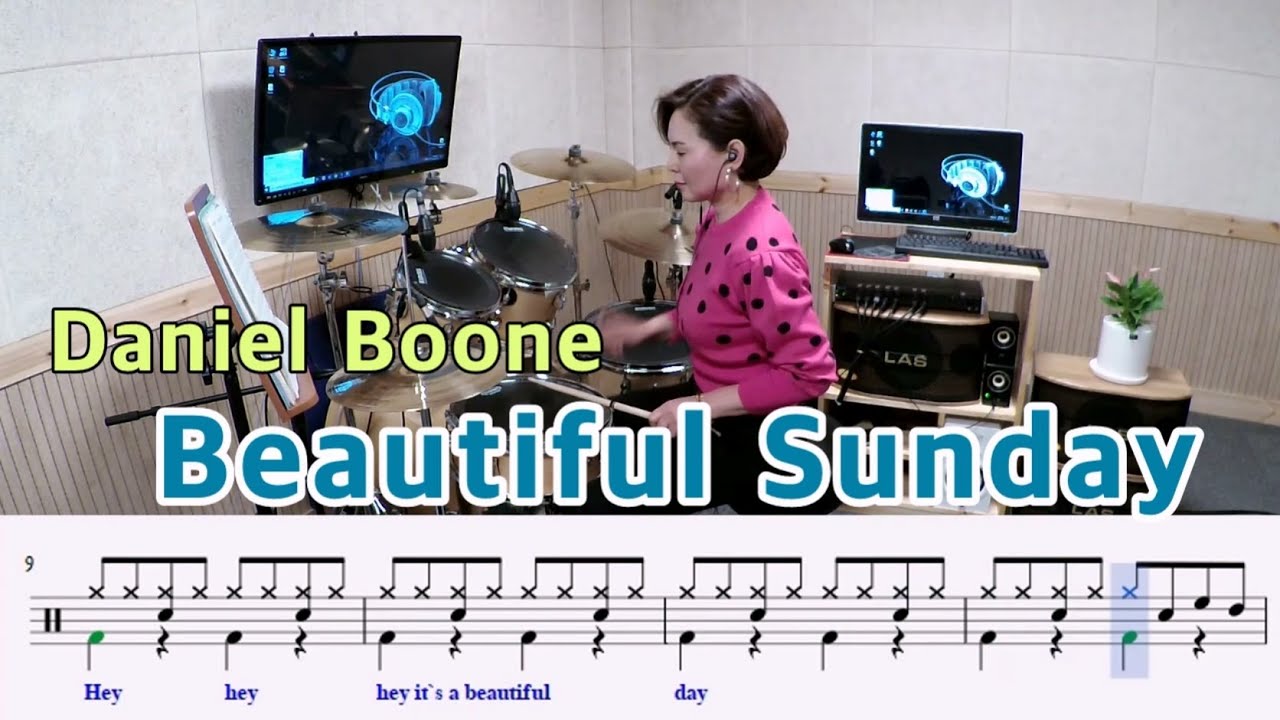 Beautiful Sunday-Daniel Boone [질주드럼/드럼악보] 하혜숙