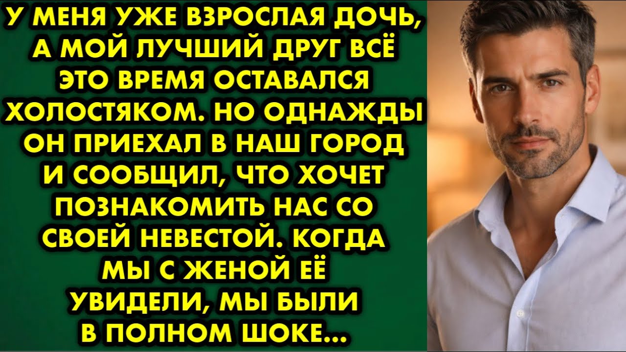 У меня уже взрослая дочь а мой лучший друг всё это время оставался холостяком. Но однажды он приехал