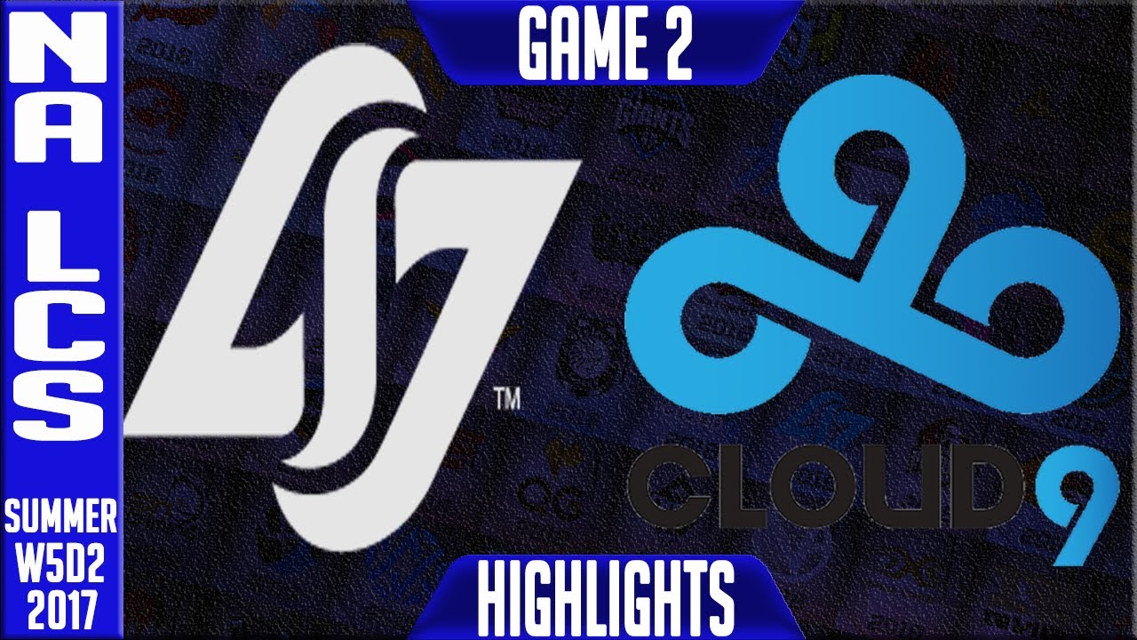 CLG vs C9 Highlights Game 2 NA LCS week 5 Summer 2017 | CLG vs Cloud 9 G2