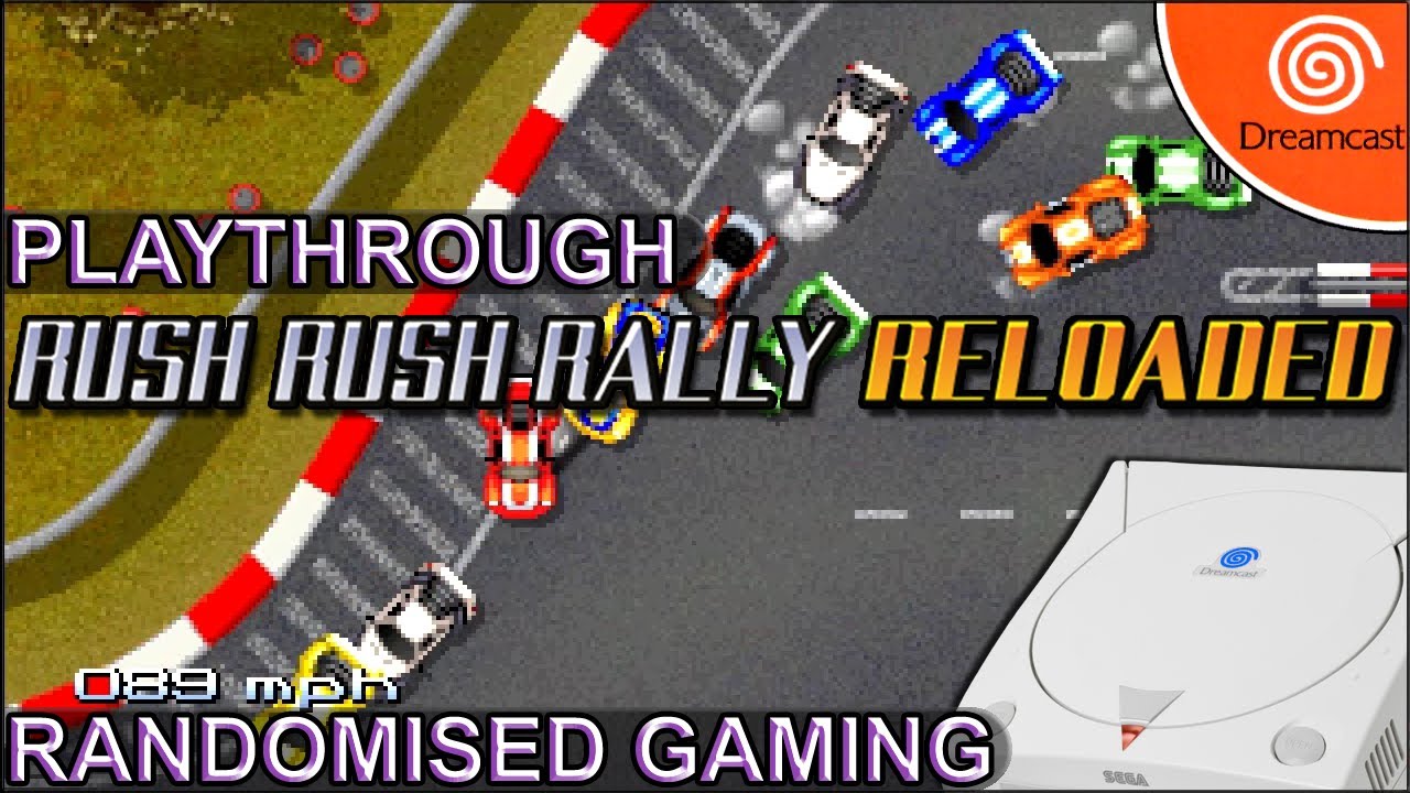 Rush Rush Rally Reloaded - Sega Dreamcast - Intro & Playthrough 1st and best ending [UHD 4K60]