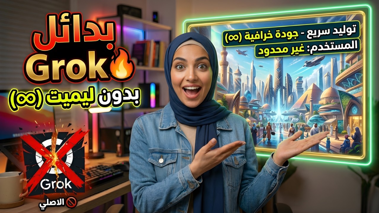 بدائل Grok المجانية بلا حدود🔥 | اعمل فيديوهات بالذكاء الاصطناعي بدون اشتراك!😱