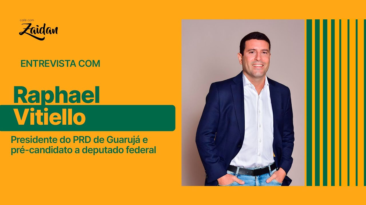 Raphael Vitiello - Presidente do PRD de Guarujá e pré-candidato a deputado federal