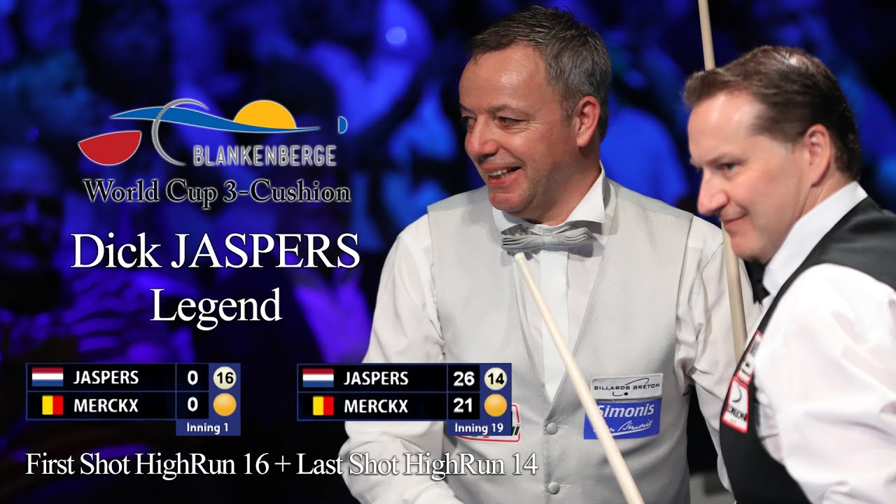 ⌜Dick JASPERS⌟ Legend Match [1st High Run 16 + 2nd High Run 14] in W.C Blankenberge 2018