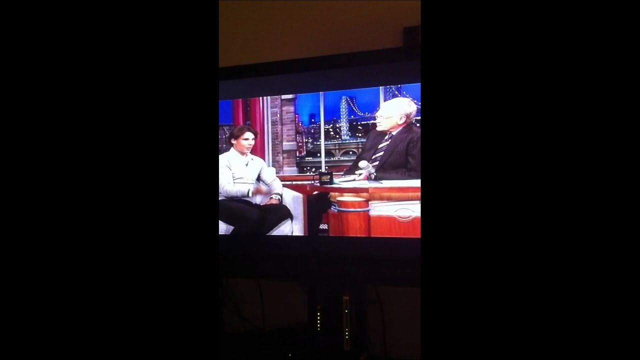 Rafael Nadal visits David Letterman 8-25-2011