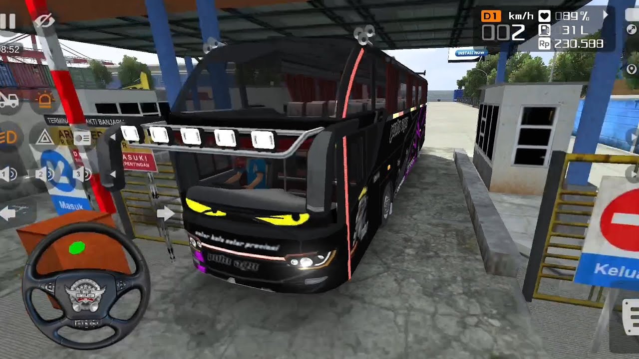 Drive a FULLY MODIFIED Tourist Bus in Indonesia! | Ultimate Bus Simulator Gameplay (4K)