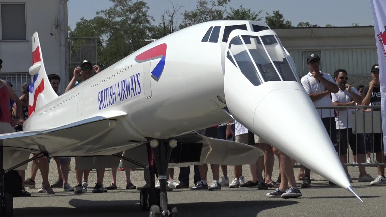 WORLD BIGGEST CONCORDE 10 METER LARGE RC JET 4X TURBINE MODEL